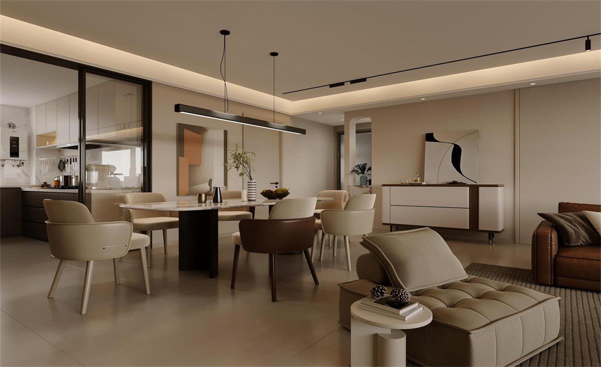 中海華樾 | 現(xiàn)在裝修都內(nèi)卷成這樣了？！從玄關(guān)就開始美哭的143㎡現(xiàn)代風(fēng)