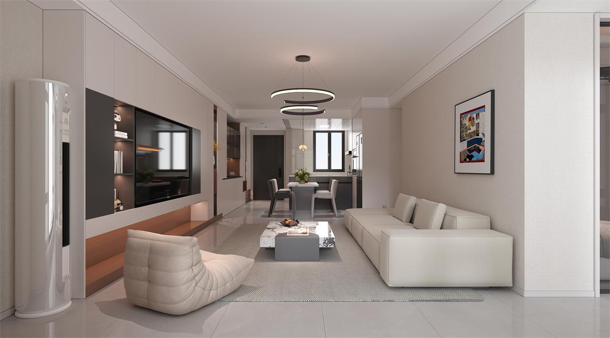 星耀閱海 |123㎡小三居極限改造！整墻收納柜+開(kāi)放式餐廚，空間翻倍還顯大！