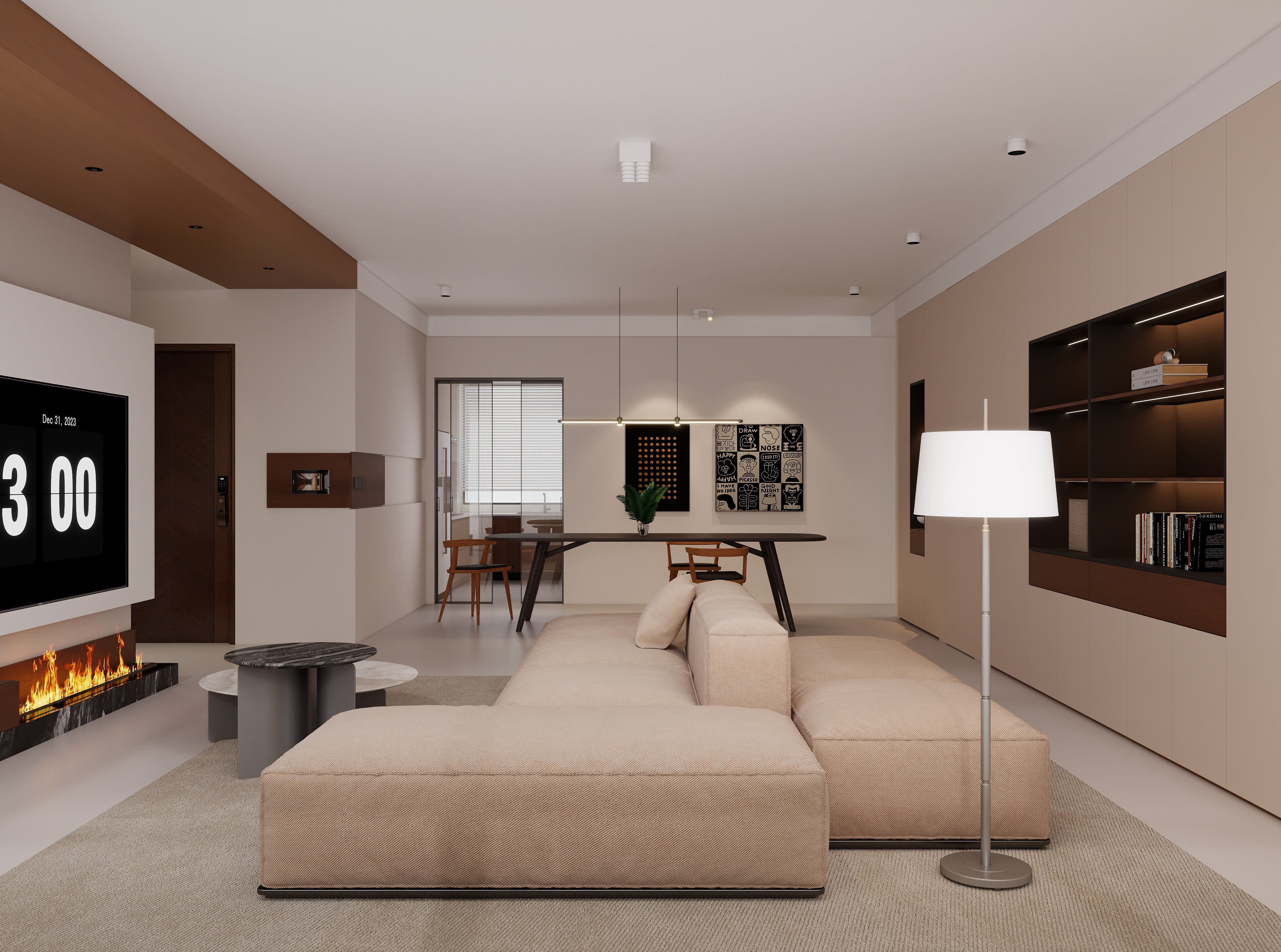 民生北府143㎡ | 極簡(jiǎn)主義的生活哲學(xué)，在市中心過(guò)上隱居生活~