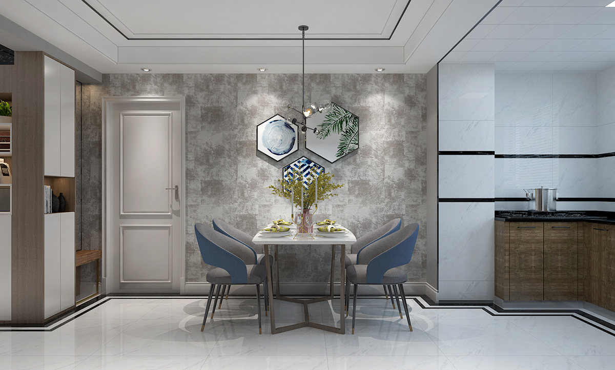 民生花園170平米后現(xiàn)代風格裝修效果圖